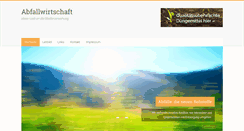 Desktop Screenshot of abfallwirtschaft.biz