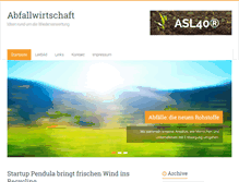 Tablet Screenshot of abfallwirtschaft.biz